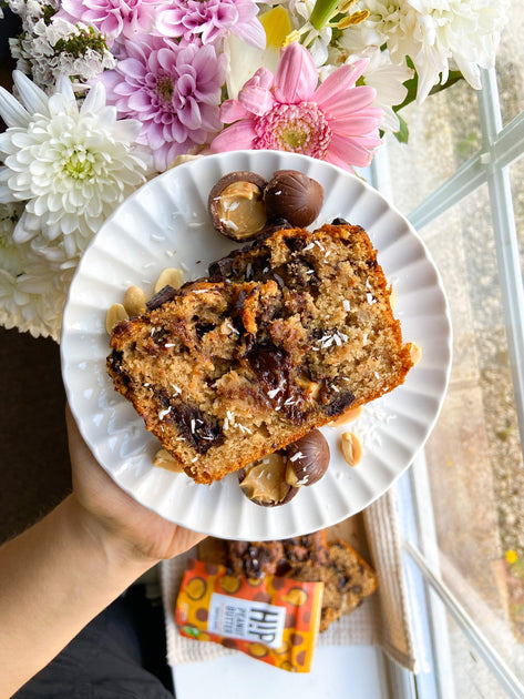 Plant-Based Peanut Butter Banana Bread Recipe | H!P Chocolate
